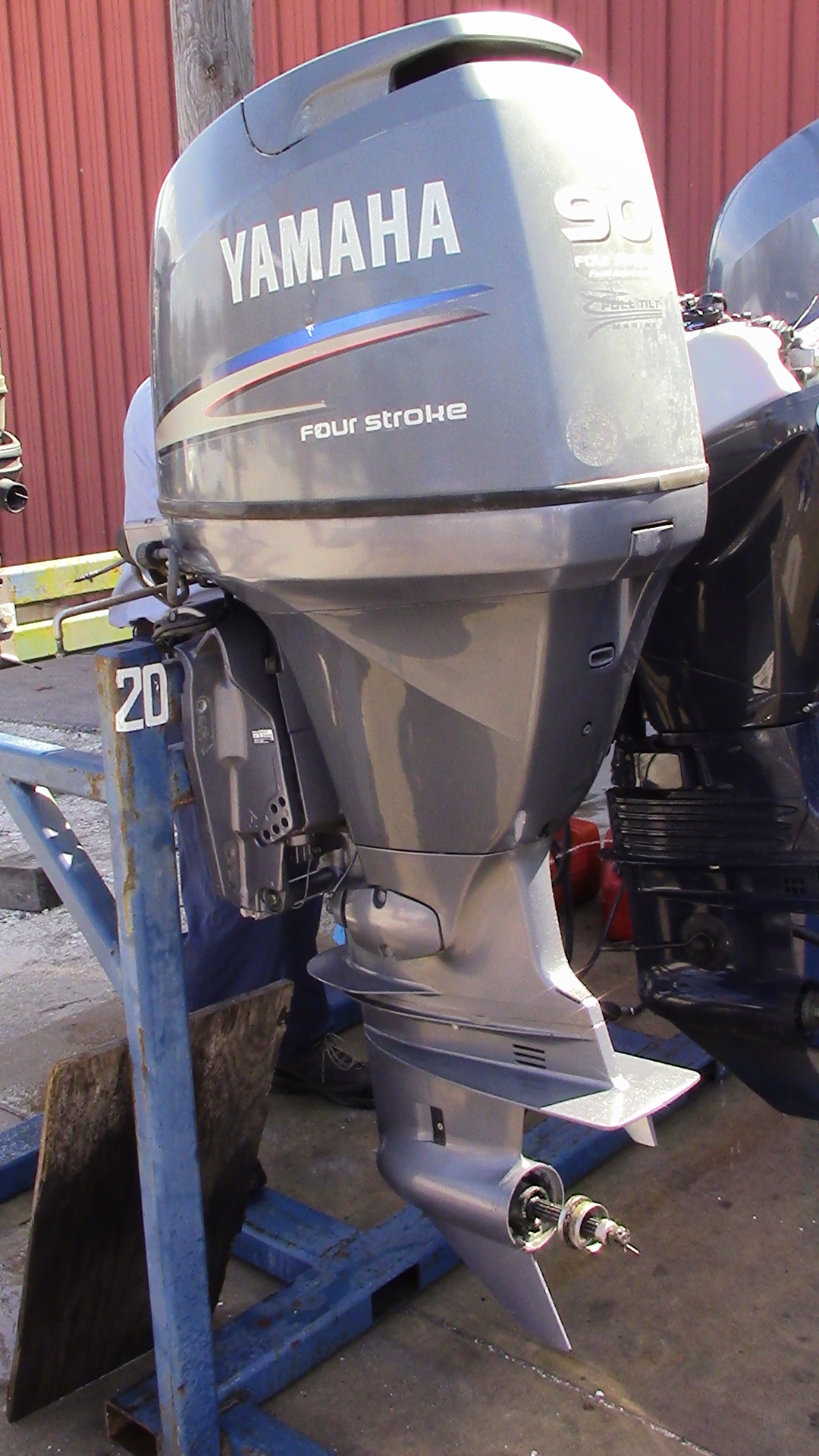 Used 2006 Yamaha F90TLR 90HP 4Stroke Outboard Boat Motor 20" Shaft eBay